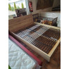 LIT MODERNE EN BOIS 160X200 + SOMMIER