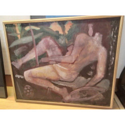 HUILE SUR TOILE NU ALEXIS...