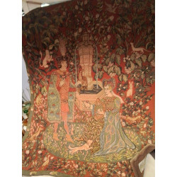 TAPISSERIE REPRODUCTION ROMAN DE LA ROSE