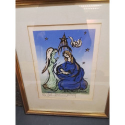 LITHOGRAPHIE MICHEL MARIE POULAIN