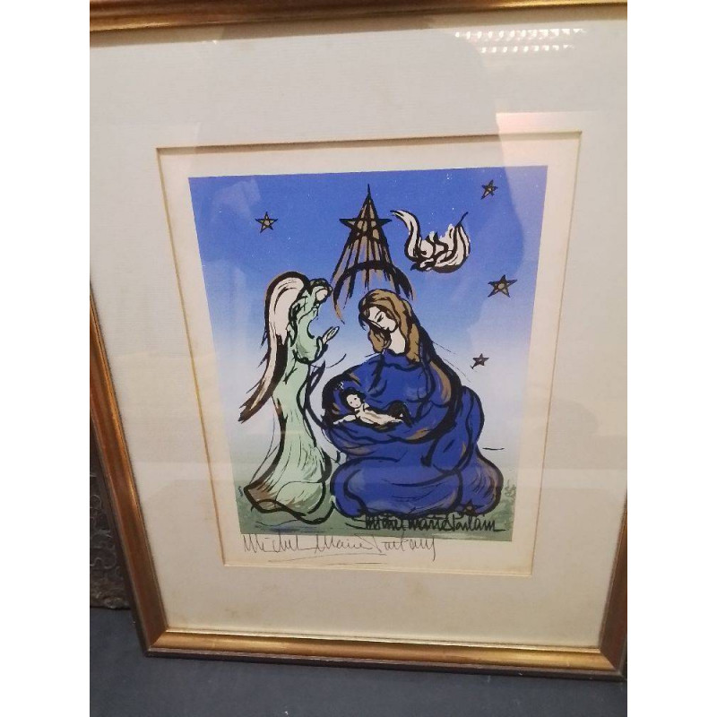LITHOGRAPHIE MICHEL MARIE POULAIN