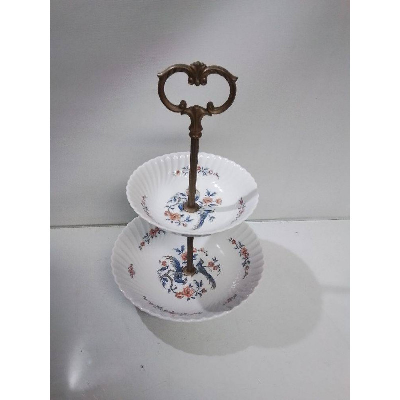 PLATEAU A ETAGES PORCELAINE 
