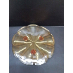 PLAT A TARTE VINTAGE JAUNE 
