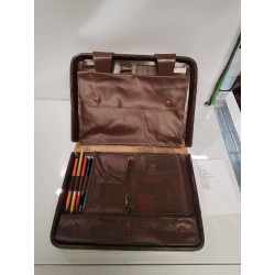 POCHETTE CUIR + ACCESSOIRES 