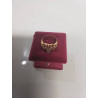 BAGUE OR ROSE 18K TANK AJOUREE A DECO PERLE 