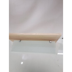ETAGERE BOIS VERRE 