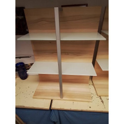 ETAGERE MURALE BOIS VERRE...