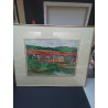 AQUARELLE SIGNÉE F.RISCH RUMELANGE 
