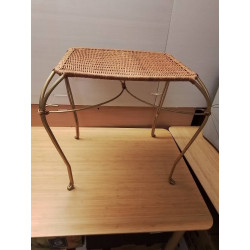 TABLE D’APPOINT ROTIN METAL