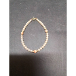 BRACELET PERLES ET OR