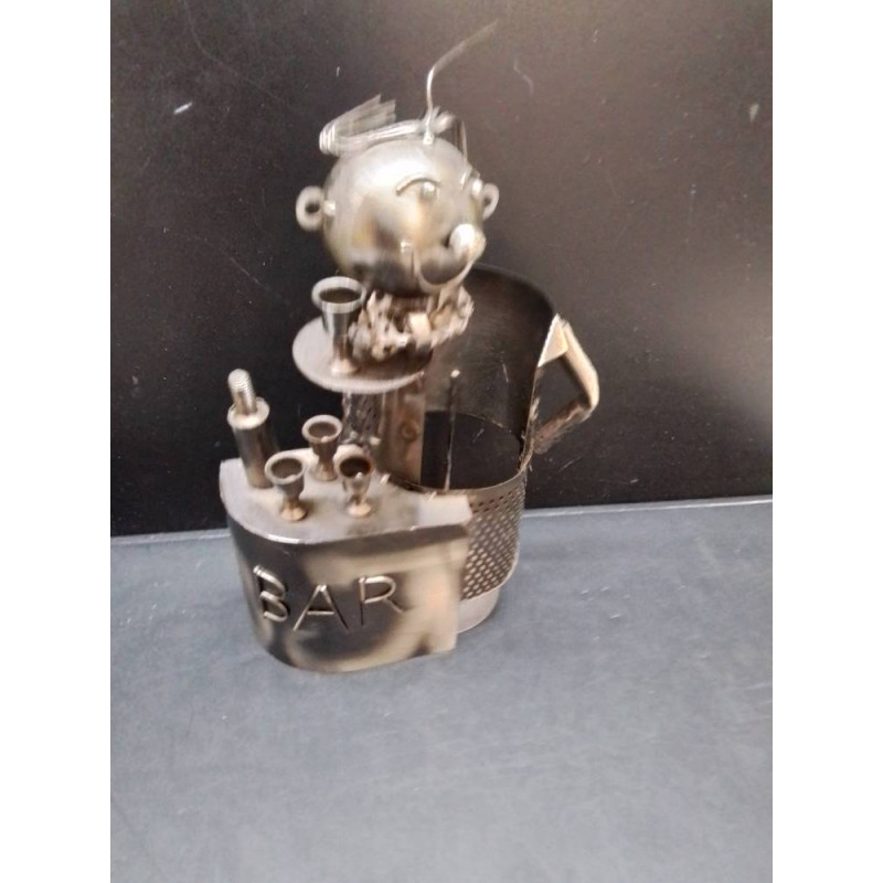 PORTE BOUTEILLE BARMAN MÉTAL 