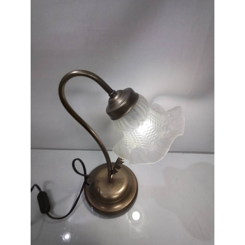 LAMPE A POSER LAITON VERRE