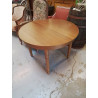 TABLE RONDE STYLE CHENE + ALLONGE
