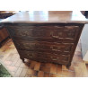 COMMODE CHÊNE 3 TIROIRS STYLE LOUIS XV