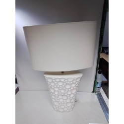 LAMPE CÉRAMIQUE BLANCHE BULLES
