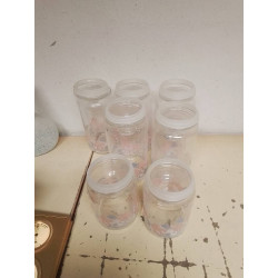 LOT DE POTS VERRE