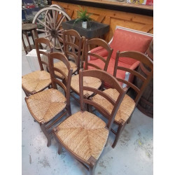 LOT DE 6 CHAISES ASSISES...