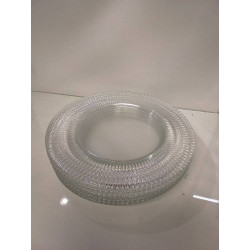 LOT DE 6 ASSIETTES EN VERRE 