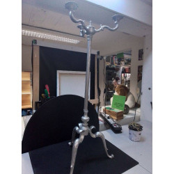 CHANDELIER BRONZE ARGENTÉ 