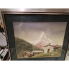 AQUARELLE PAYSAGE MONTAGNEUX RANSON