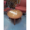 TABLE BASSE BOIS MASSIF ET VERRE 
