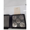 COFFRET MEDAILLES ACIER DYNASTIE LUXEMBOURG 