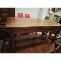 TABLE CHENE + ALLONGES 