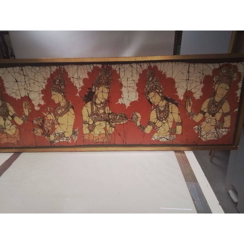 CADRE TISSU STYLE ASIATIQUE 