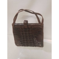 SAC A MAIN CROCO VINTAGE
