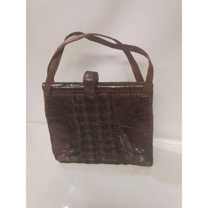 SAC A MAIN CROCO VINTAGE