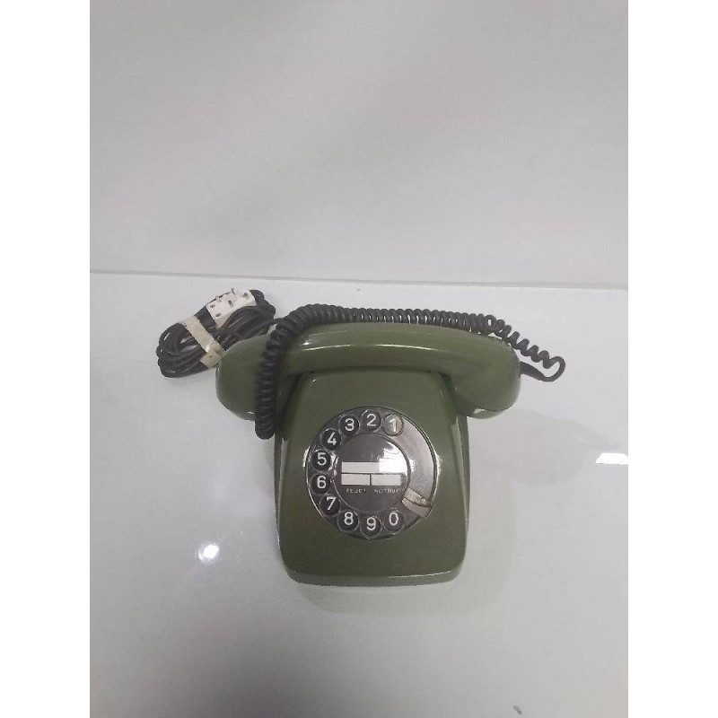 TÉLÉPHONE A CADRAN VINTAGE VERT