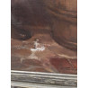 HUILE SUR TOILE SIGNEE HOMMES A LA TAVERNE EN L\'ÉTAT 