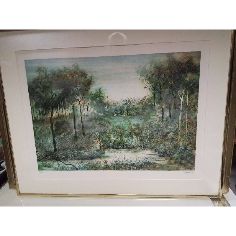 LITHOGRAPHIE 78/250 FORET SIGNÉE 