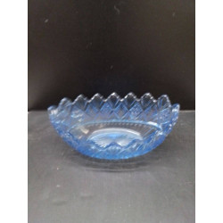 CORBEILLE VERRE BLEU