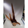 DÉCORATION CORBEILLE BOIS SCULPTÉ 