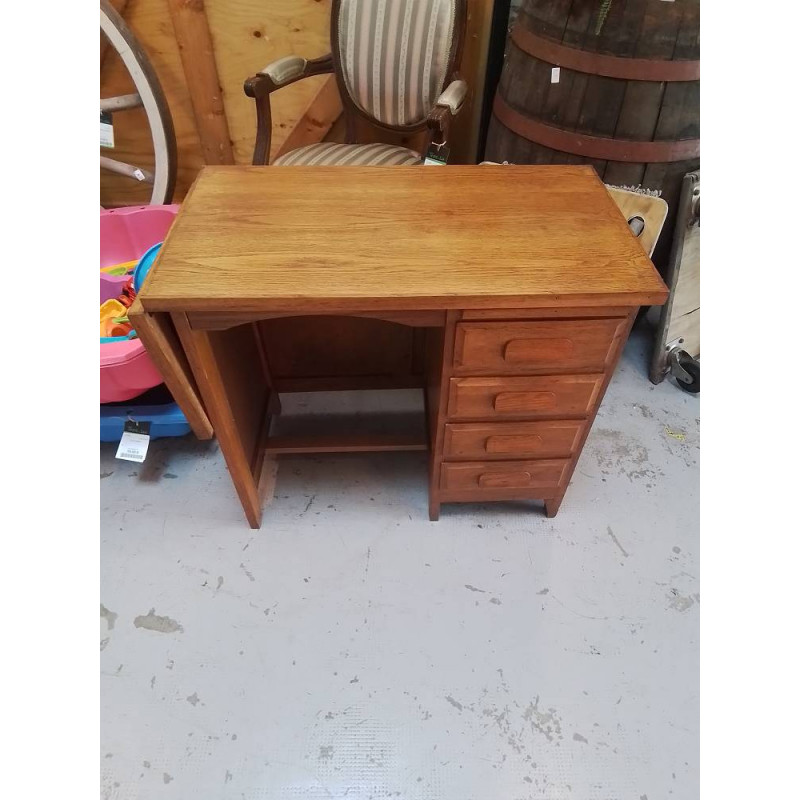 BUREAU ENFANT ANCIEN 4 TIROIRS 