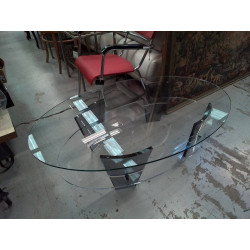 TABLE BASSE DESIGN VERRE ET...