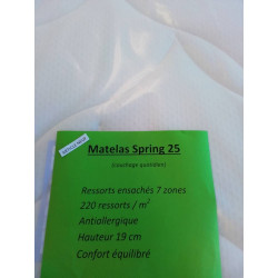 MATELAS SPRING25 160X200
