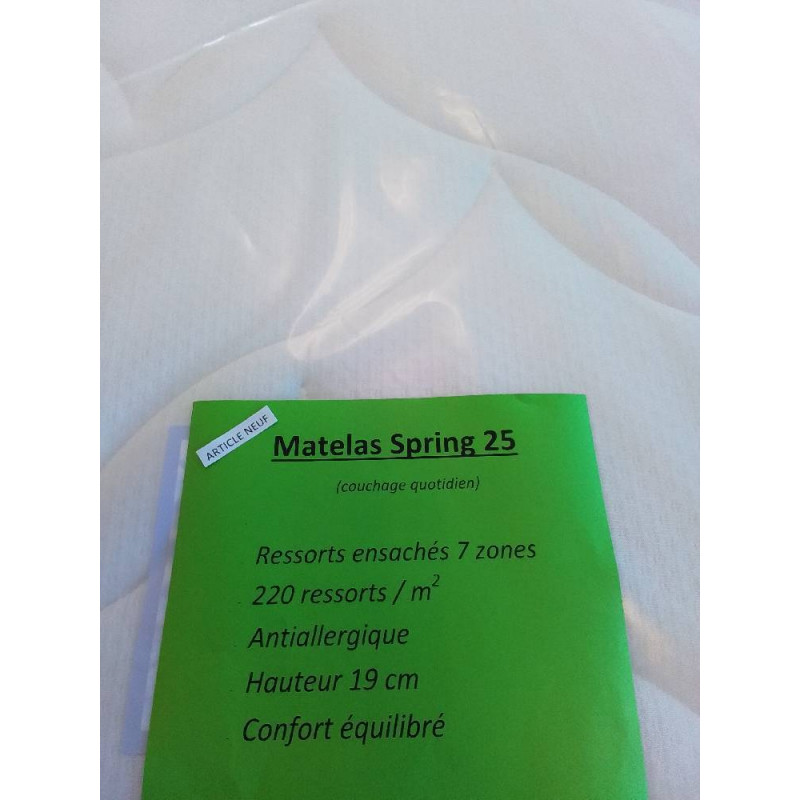 MATELAS SPRING25  90X200