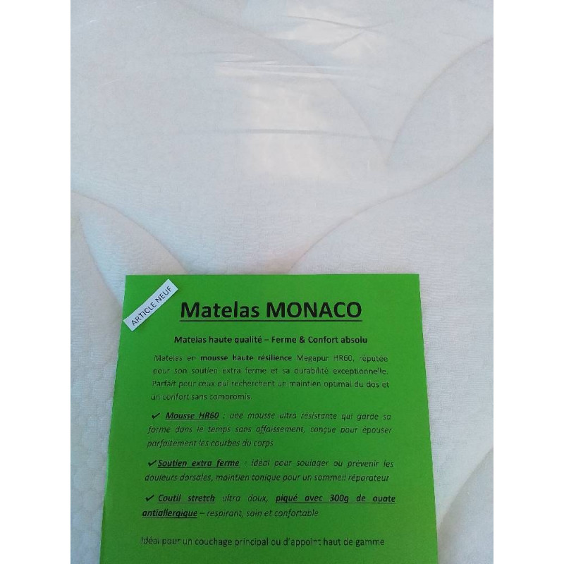 MATELAS MONACO  90X200 EXTRA FERME