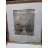 TABLEAU SCENE MARINE 