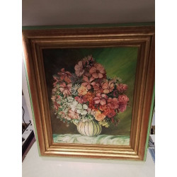 HUILE SUR TOILE BOUQUET...