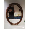 MIROIR OVALE STYLE BOIS