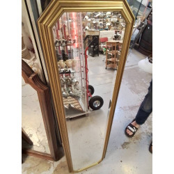 MIROIR ETROIT DORÉ BISEAUTÉ 
