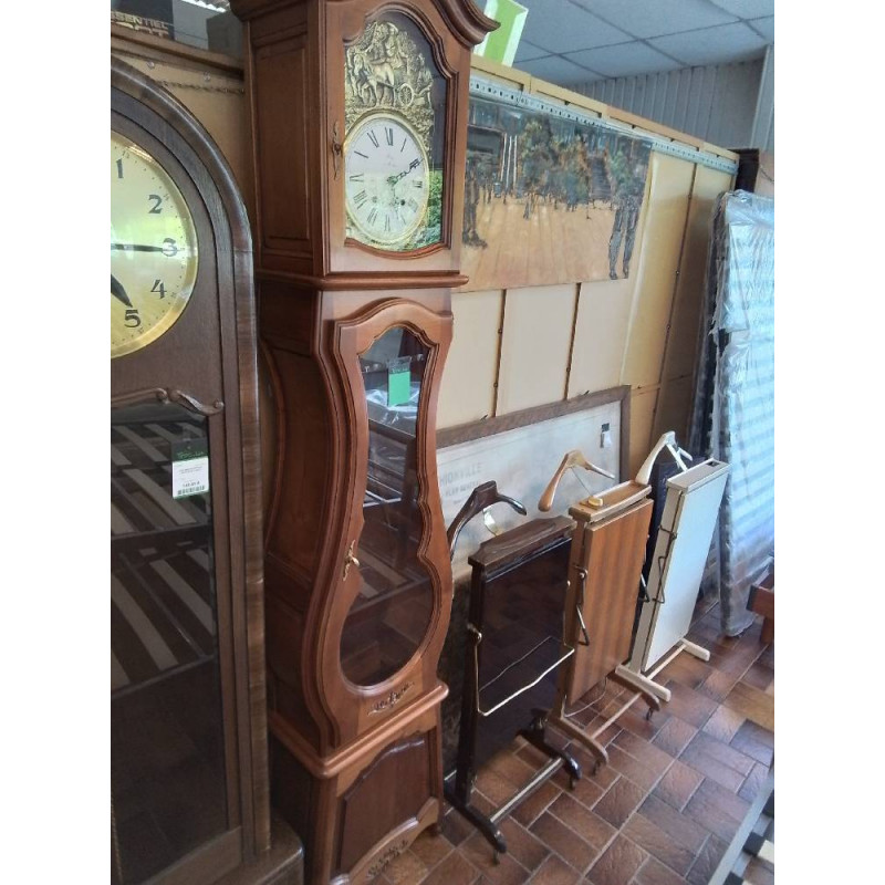 HORLOGE DE PARQUET MERISIER MORBIER + ACCESSOIRES 