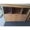 BUFFET MI HAUT VITRÉ 3 PORTES 3 TIROIRS