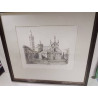 LITHOGRAPHIE MASSA MARITTIMA DUOMO