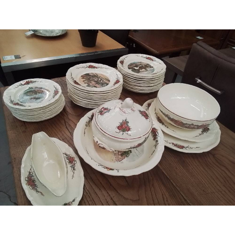 SERVICE DE TABLE SARREGUEMINES OBERNAI 