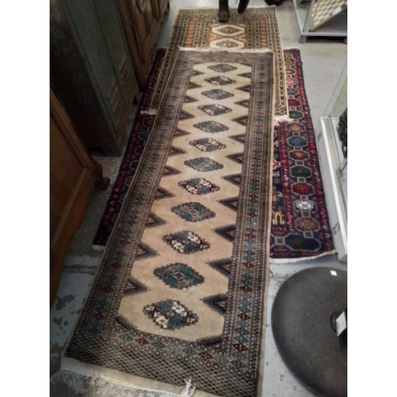 TAPIS DE COULOIR TON GRIS 234X80