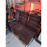 LOT DE 4 CHAISES BRUNE MODERNE 